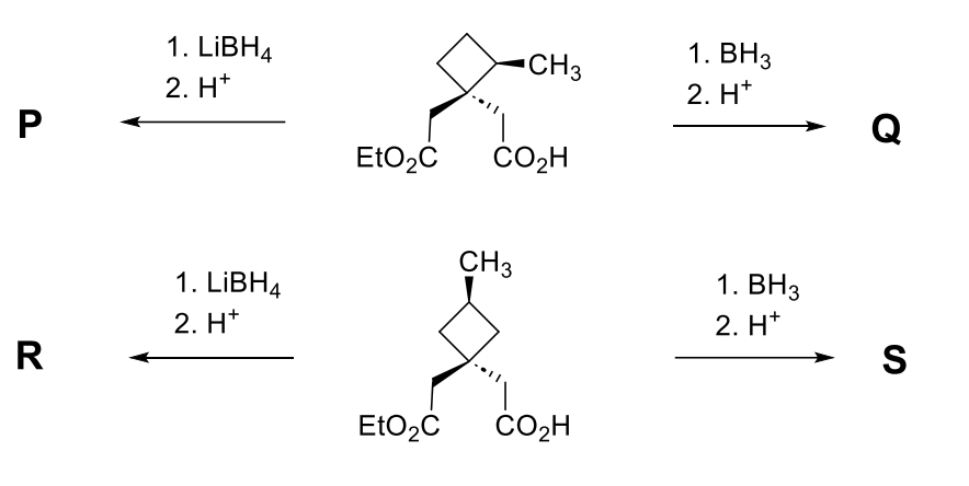 Reaction scheme for Q.4